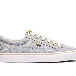 Keds' Women's Jump Kick Leopard Chambray, Sz. 9